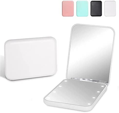 Kintion Pocket Mirror, 1X/3X Magnification LED Compact Travel Makeup Mirror, Compact Mirror with Lig | Amazon (US)