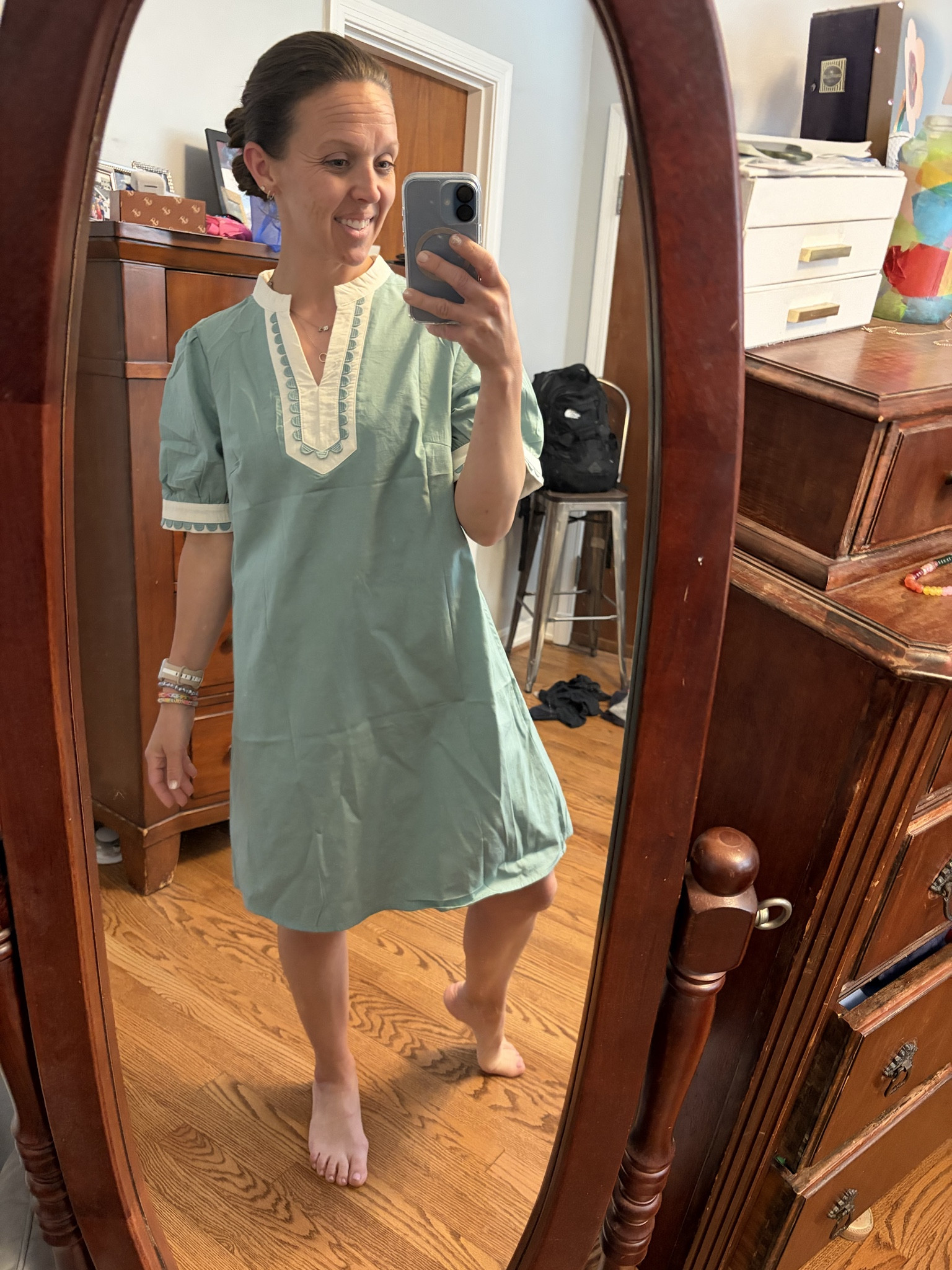 Spring dress - has a looser, boxier fit; comfortable; comes in more colors; I really like this color


#summeroutfit #springdress #LTKSeasonal #LTKvlog #summerdress #amazon #shirtdress
#LTKstorytime #LTKvlog #LTKU