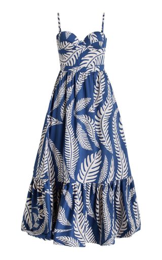 Morelia Cotton Poplin Bustier Midi Dress | Moda Operandi (Global)