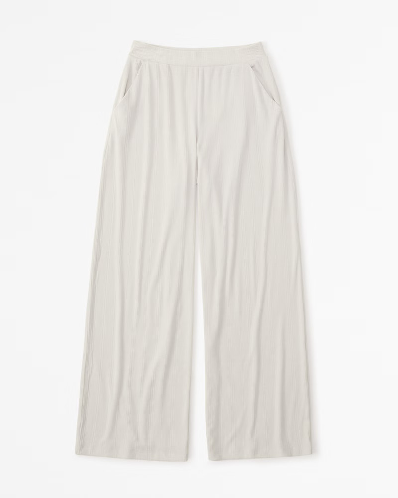 Cozy Rib Wide Leg Sleep Pant | Abercrombie & Fitch (US)