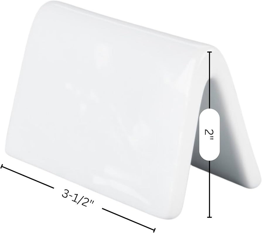 Double Sided Ceramic Dry Erase Table Tent Sign White - 3-1/2"x2" - Reusable Tabletop Setting. Gre... | Amazon (US)