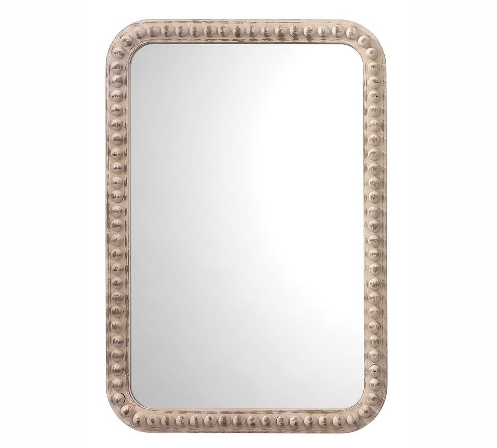Audrey Beaded Rectangle Wall Mirror, 26" x 38" | Pottery Barn (US)