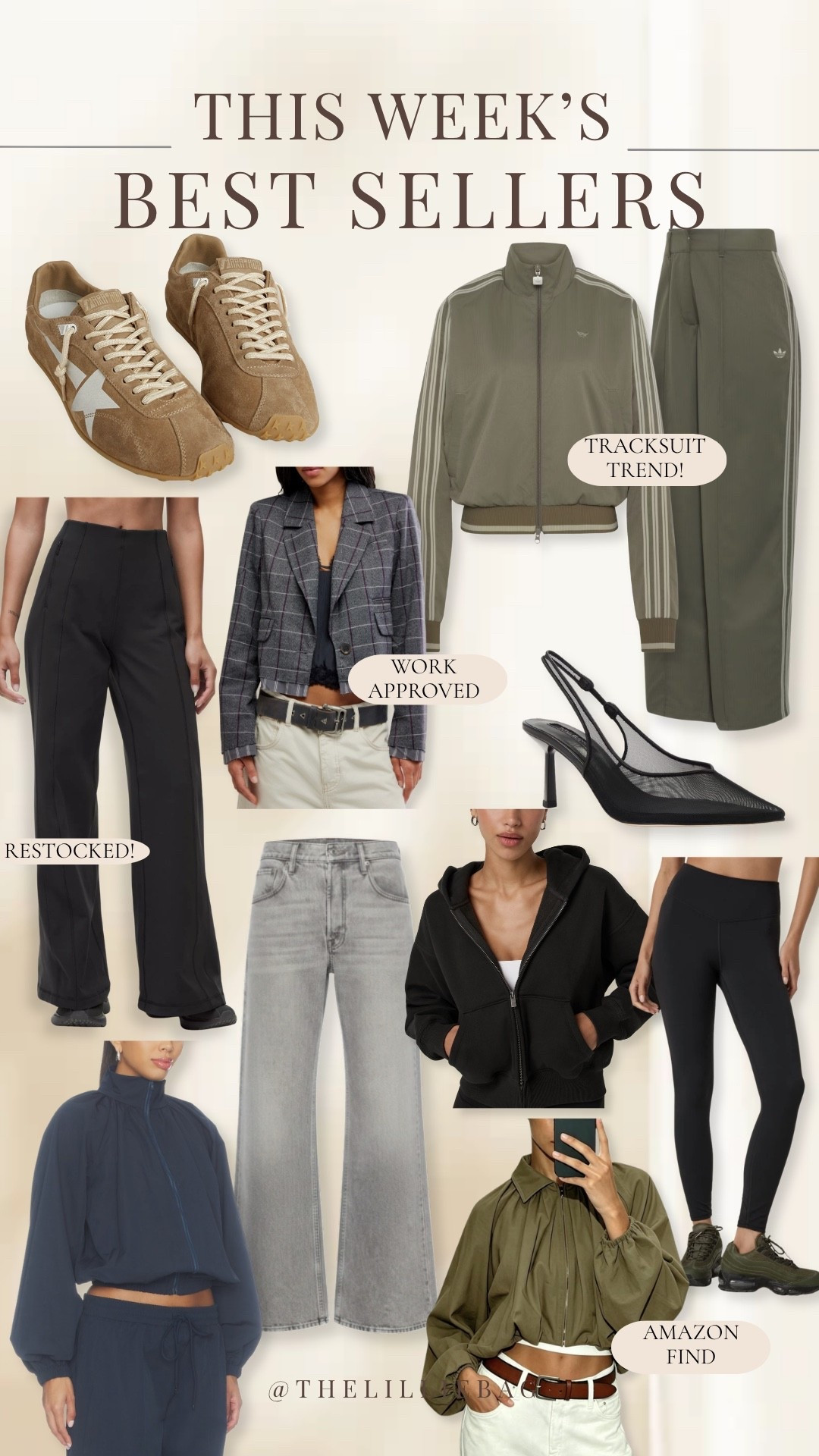 This week’s BEST SELLERS are basically your fall wardrobe starter pack! 👏🏼🍂 The tracksuit trend is clearly having a moment, plus restocked trousers, everyday leggings, trending sneakers + easy layers you can wear now and later. You guys had GOOD taste this week! 🤎

Fall outfit. Workwear. Tracksuits.

#LTKootd #LTKSeasonal #LTKOver40