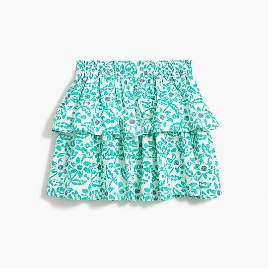 Girls' floral tiered skirt | J.Crew Factory