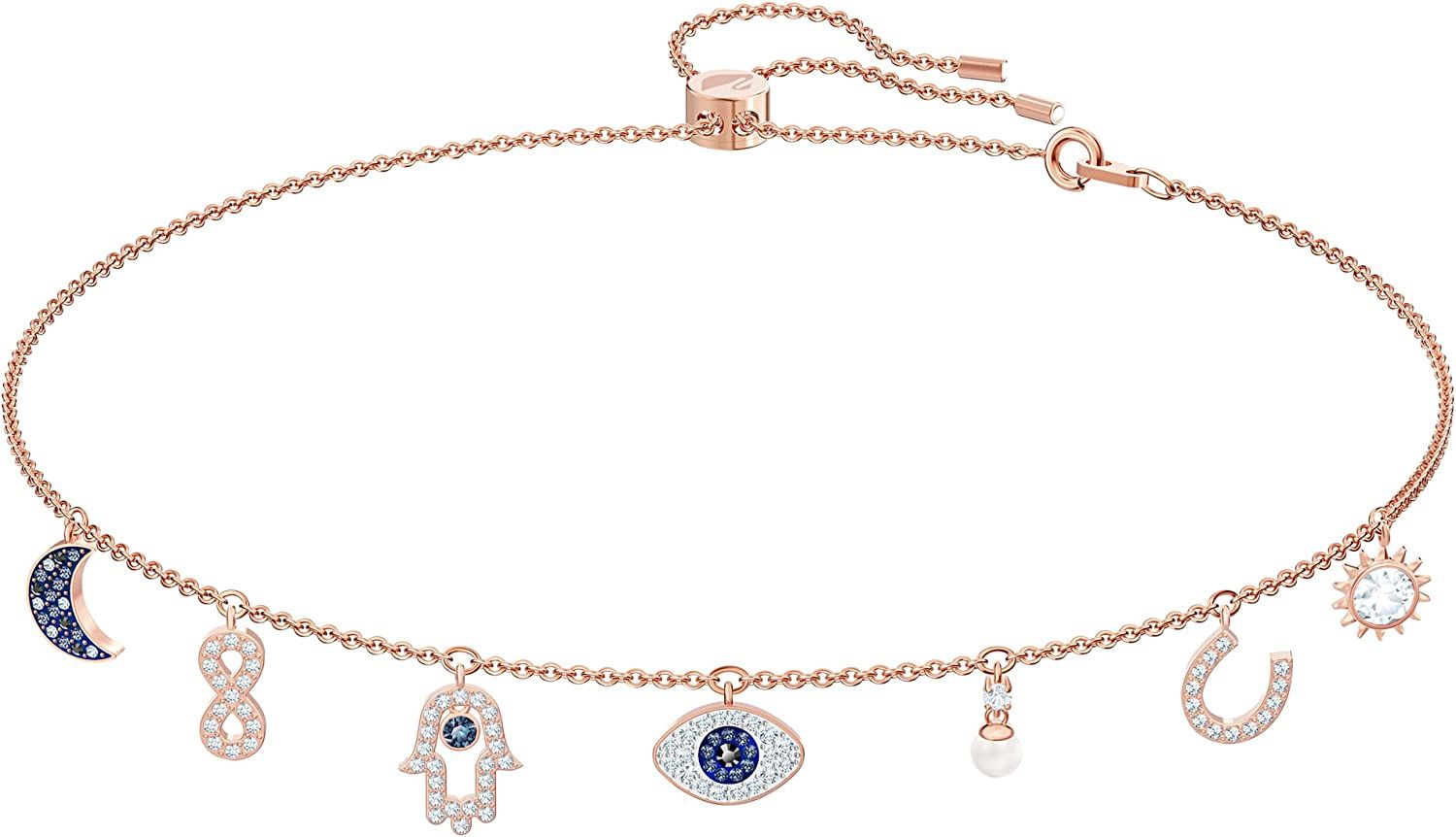 SWAROVSKI Women's Symbolic Evil Eye Charm Blue/White Crystal Jewelry Collection, Crystal | Amazon (CA)