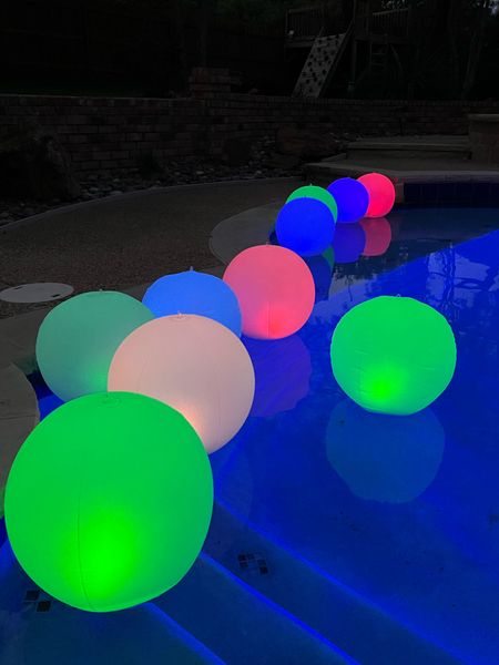 Solar light balls. Pool party fun. Amazon summer home finds. Summer fun 

#LTKSeasonal #LTKhome #LTKparties
