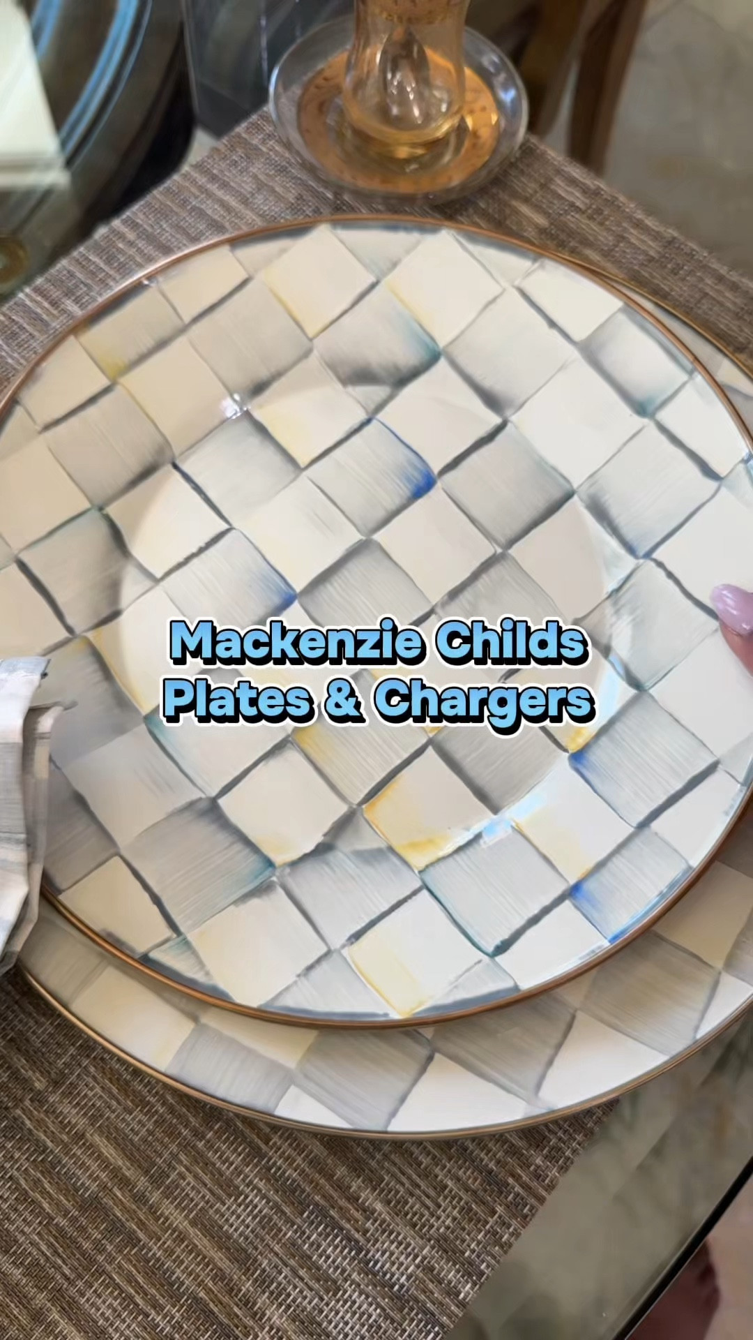 The MacKenzie-Childs Sterling Check chargers are perfect for elevating your table. Durable enamel with a timeless design. @QVC 
 
👉Saved under Kitchen Finds

#LTKfoodie #LTKmomlife #LTKSaleAlert