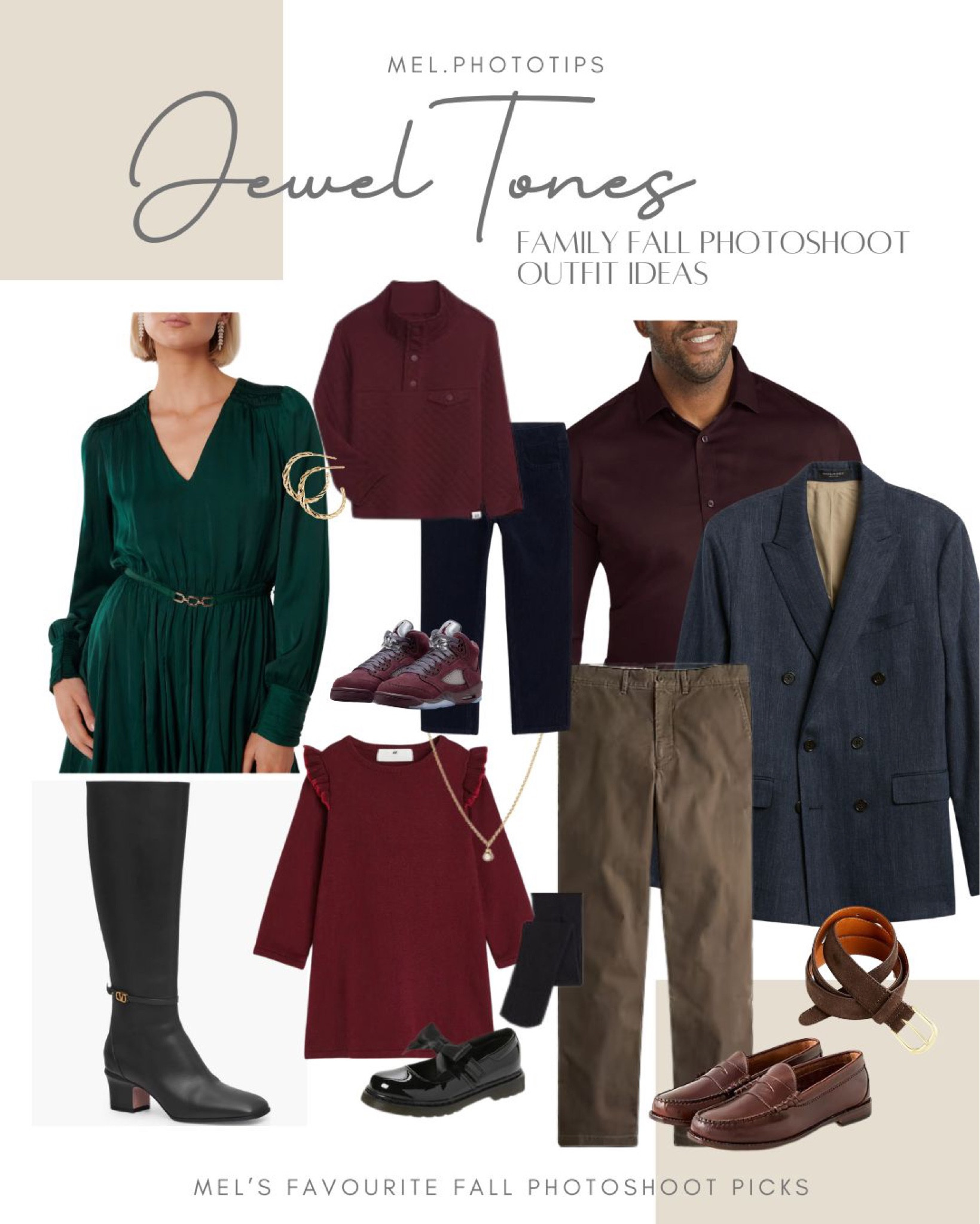 Jewel tones - Family fall photoshoot outfit ideas 🍂

#LTKSeasonal #LTKfamily #LTKstyletip