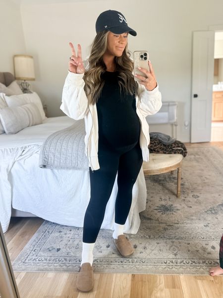 Cozy casual ootd for a morning t-ball game! 

Jacket: Large
Top: large 
Leggings: medium 
Shoes: I sized up one size to wear with socks 

#LTKstyletip #LTKfindsunder100 #LTKbump