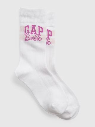 Gap × Barbie™ Adult Arch Logo Crew Socks | Gap (US)