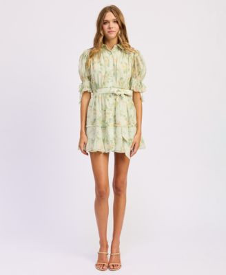 Women's Paloma Short-Sleeve Mini Dress | Macy's
