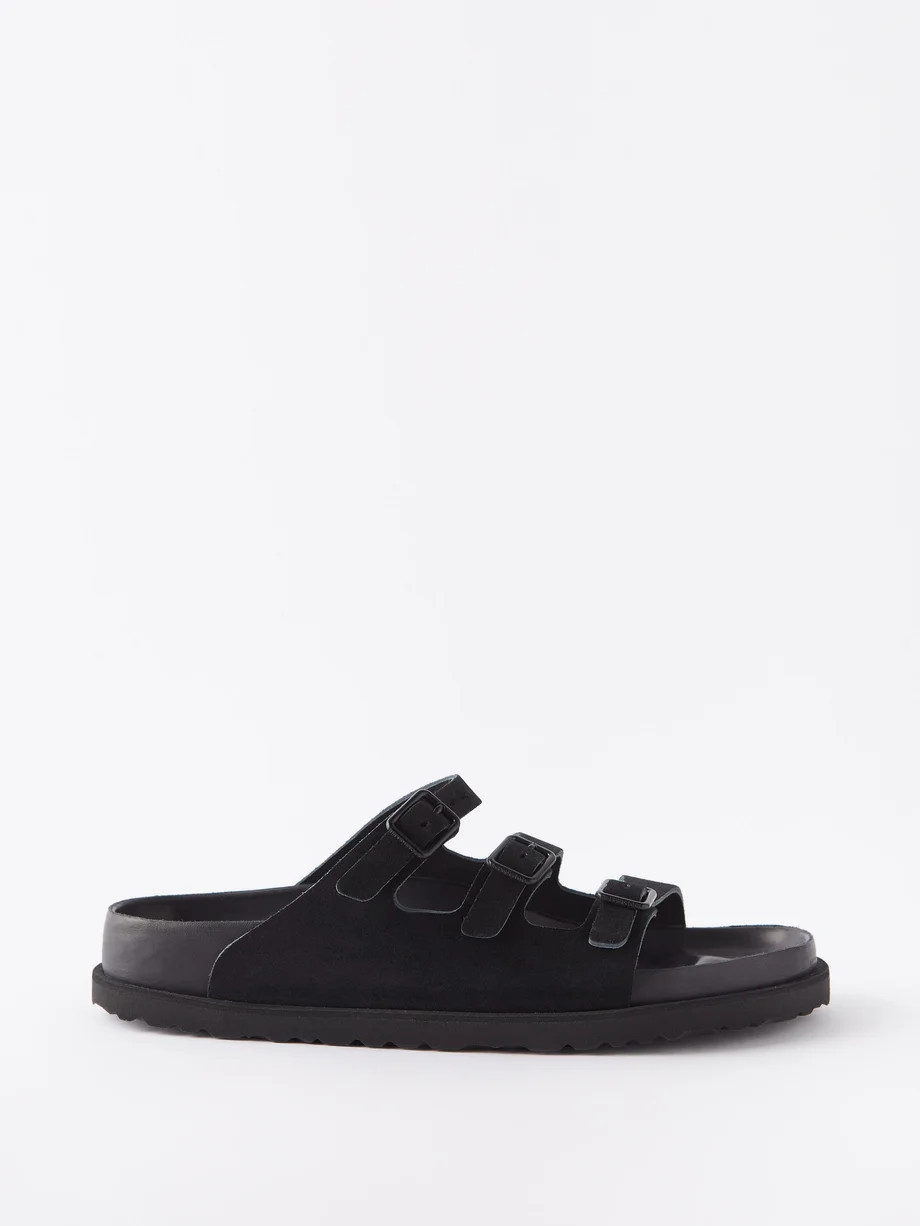 Florida triple-strap suede sandals | Matches (UK)