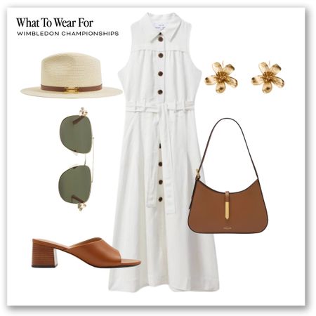 Summer outfits ☀️ 

White shirt dress, reiss, straw hat, tan mules, shoulder bag, floral earrings, high street outfits, Wimbledon championships, the races 

#LTKeurope #LTKsummer #LTKmodest