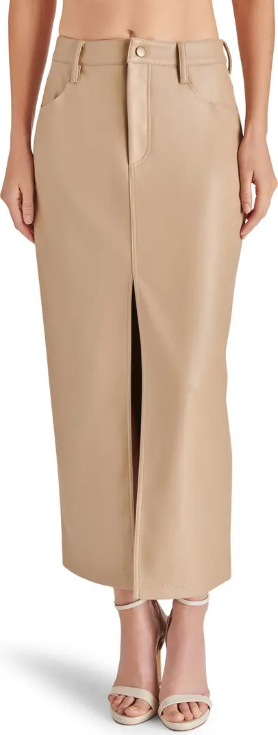 Avani Faux Leather Midi Skirt | Nordstrom