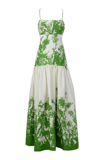 Shannon Cutout Floral Stretch-Cotton Maxi Dress | Moda Operandi (Global)