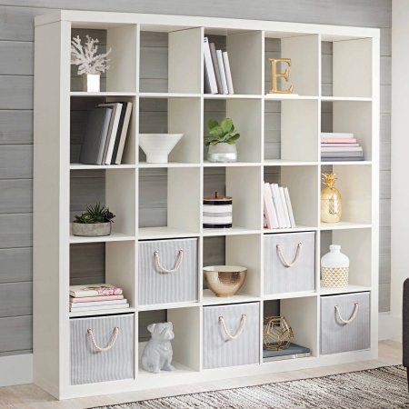 Better Homes and Gardens 25 Cube Organizer Room Divider, White | Walmart (US)