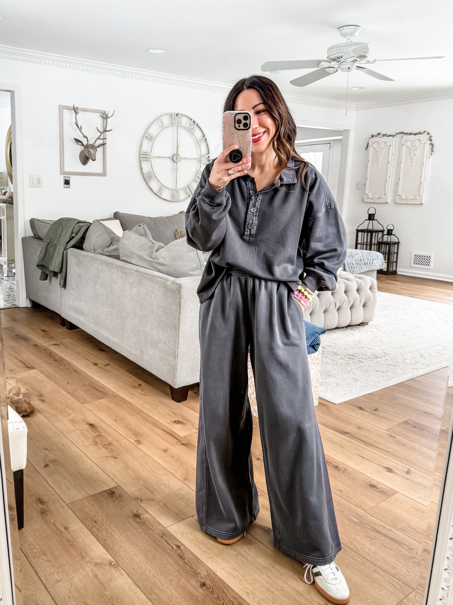 This Aerie set never goes on sale, but it’s 30% off today only! Wearing small Henley sweatshirt. Small short wide leg sweat sweatpants.

#LTKOver40 #LTKSaleAlert #LTKPetite