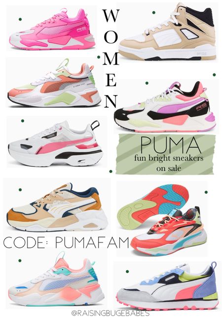 Women’s Puma sneakers on sale with code: PUMAFAM They have so many fun, bright  options 🎄🎅🏼 Great gifting idea for her 🤍

#LTKsalealert #LTKshoecrush #LTKGiftGuide