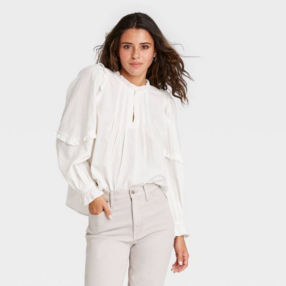 Women's Long Sleeve Ruffle Blouse - Universal Thread™ | Target