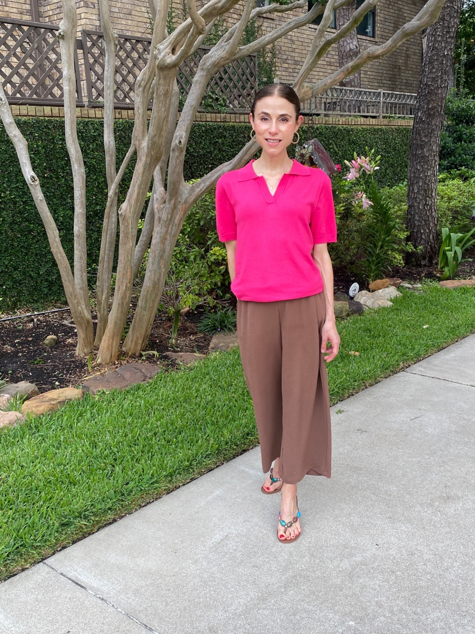 Loving my pink top and cute sandals #AmazonFashion

#LTKootd