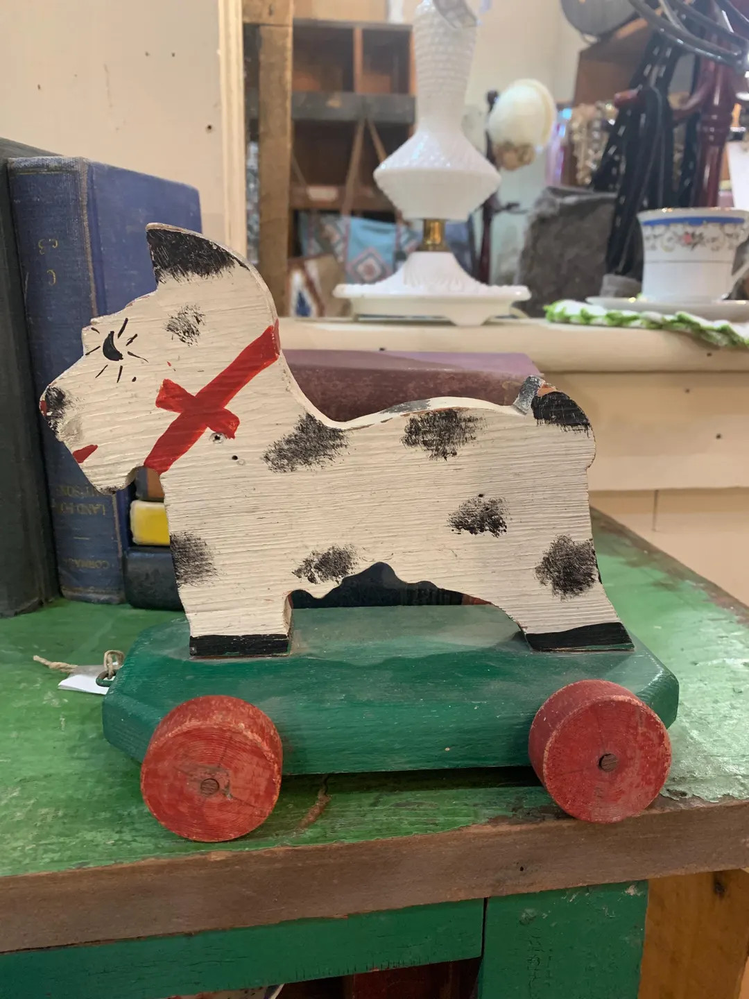 Vintage 1950s Hand-Painted Scottie Dog Pull Toy, Germany | Etsy (US)