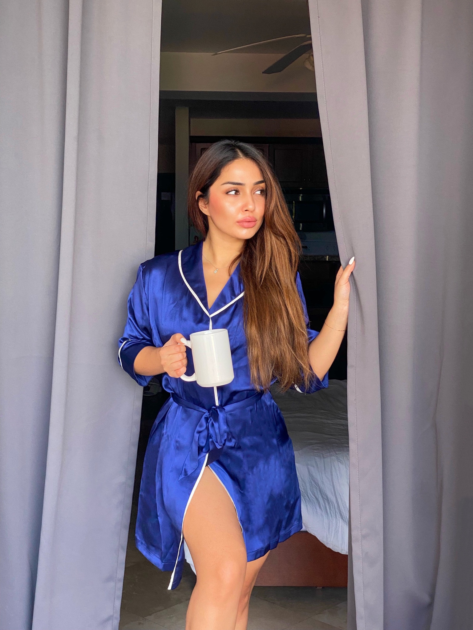 Exact robe is from MykSilk 

#LTKstyletip #LTKFind #LTKfit