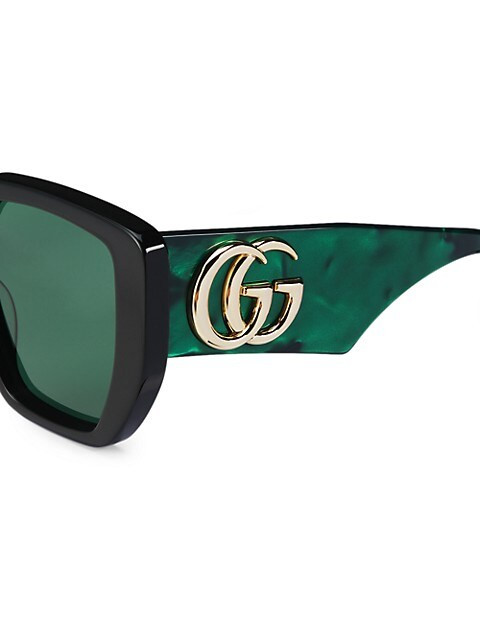 Gucci Generation 54MM Oversized Rectangular Sunglasses | Saks Fifth Avenue