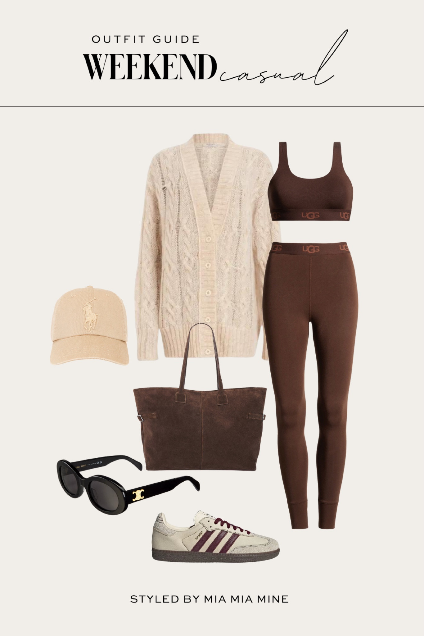 Casual weekend outfit
AllSaints cardigan
Ugg lounge set
Adidas samba sneakers
Brown suede tote

#LTKFindsUnder100 #LTKActive #LTKShoeCrush