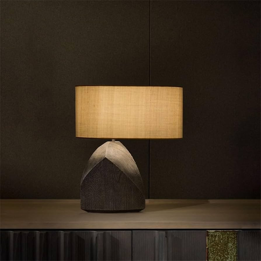 OUFULA Chinese Style Modern Fashion Resin Desk Lamp LED Lighting Decorative Bed Side Decor Table ... | Amazon (US)