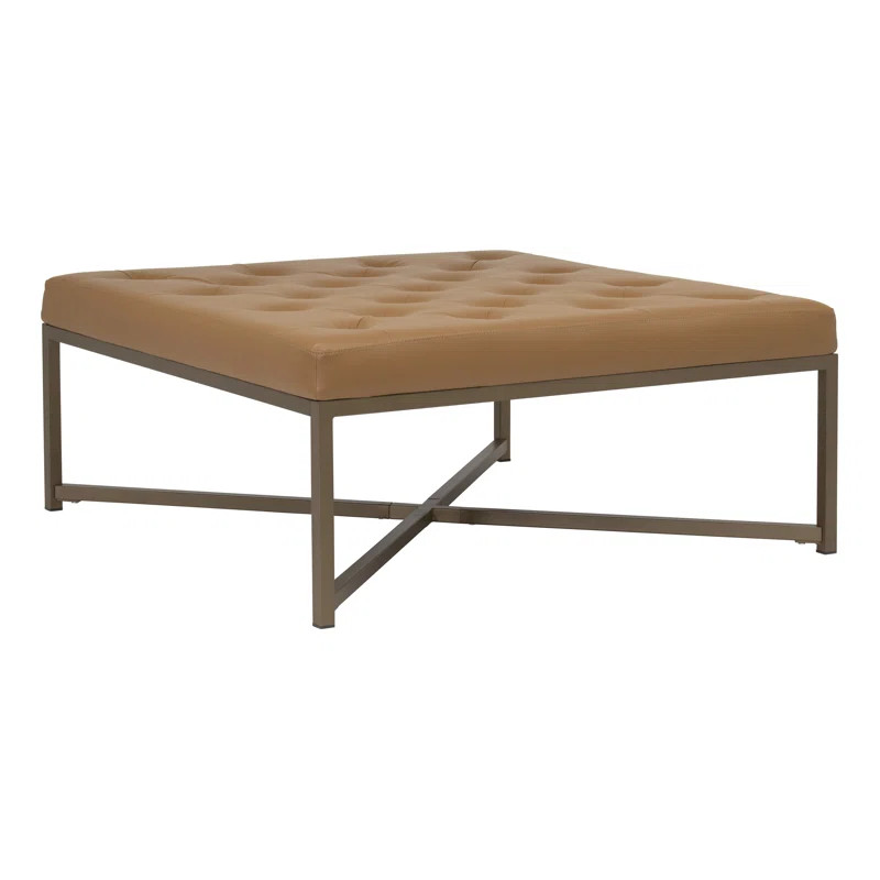 Ogan Vegan Leather Ottoman | Wayfair North America