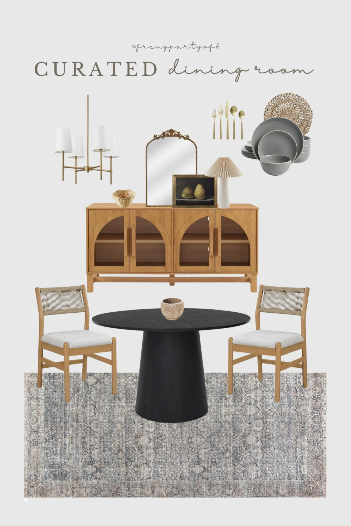 Dining room, all from Walmart! Loving these new dining chairs and the arched sideboard is back in stock!

#LTKStyleTip #LTKSaleAlert #LTKHome