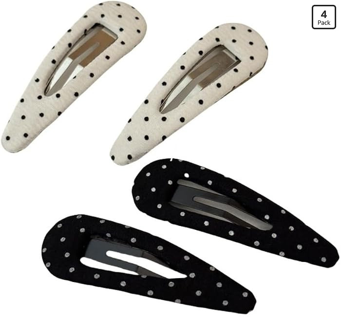 4PCS Hair Accessories for Women Black White Dot Hair Pins for Women Hair Clips Small for Styling ... | Amazon (US)