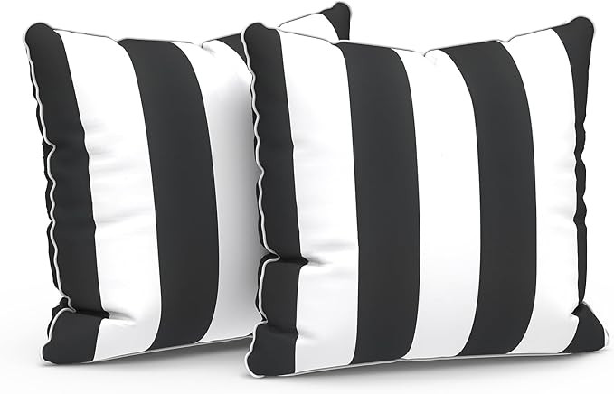 LVTXIII Outdoor Pillow Covers Set of 2, Patio Waterproof Throw Pillow Cases Fade Resistant Accent... | Amazon (US)