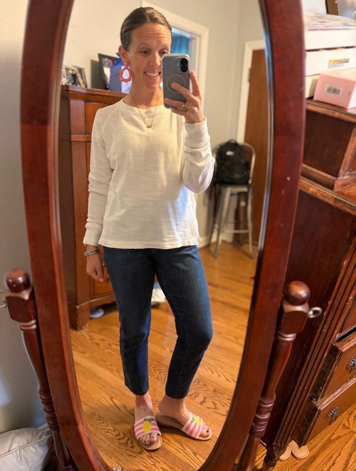 Jeans - get those vintage slim fits! The leg fit is great without being too fitted and the length is awesome! 

#oldnavy #darkwashdenim #slimfit #salefinds #jeanssale #flipflops #amazon #under25 #budgetfriendly #walmart #designerdupe #lookalike

#LTKSaleAlert #LTKstorytime #LTKSaleAlert #LTKSeasonal #LTKU #LTKOver40