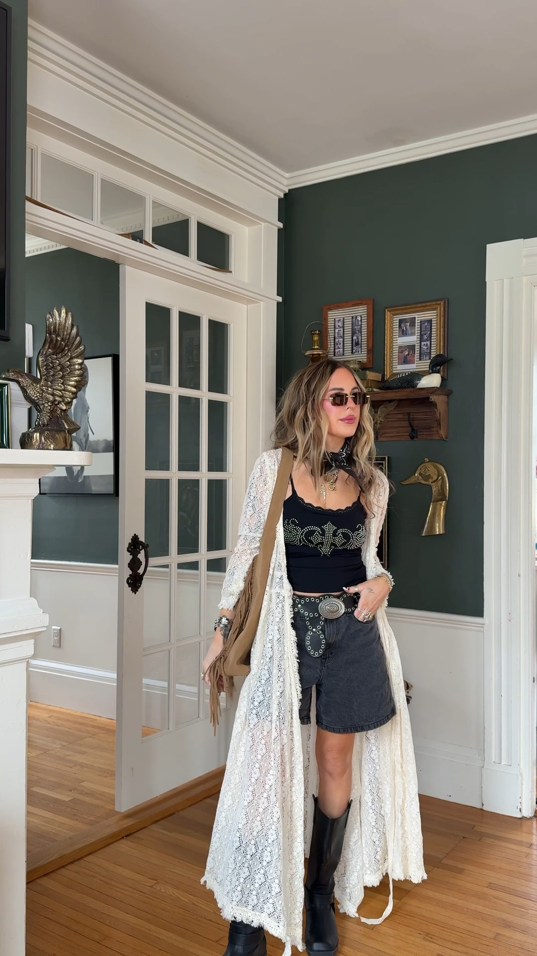 Festival/warm weather for inspo! Shorts are on sale for $25 👏🏻👏🏻

Kimono is an old wrap dress from coven & co! 

#LTKFestival #LTKootd