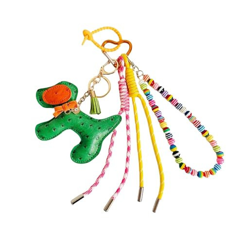 QTMY Cute Puppy Beaded Rope Braided Keychain Bag Charms for Handbag Purse Backpack Accessories for Bogg Bag,724 | Amazon (US)
