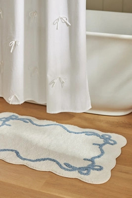Benedita Bow Bath Mat | Anthropologie (US)