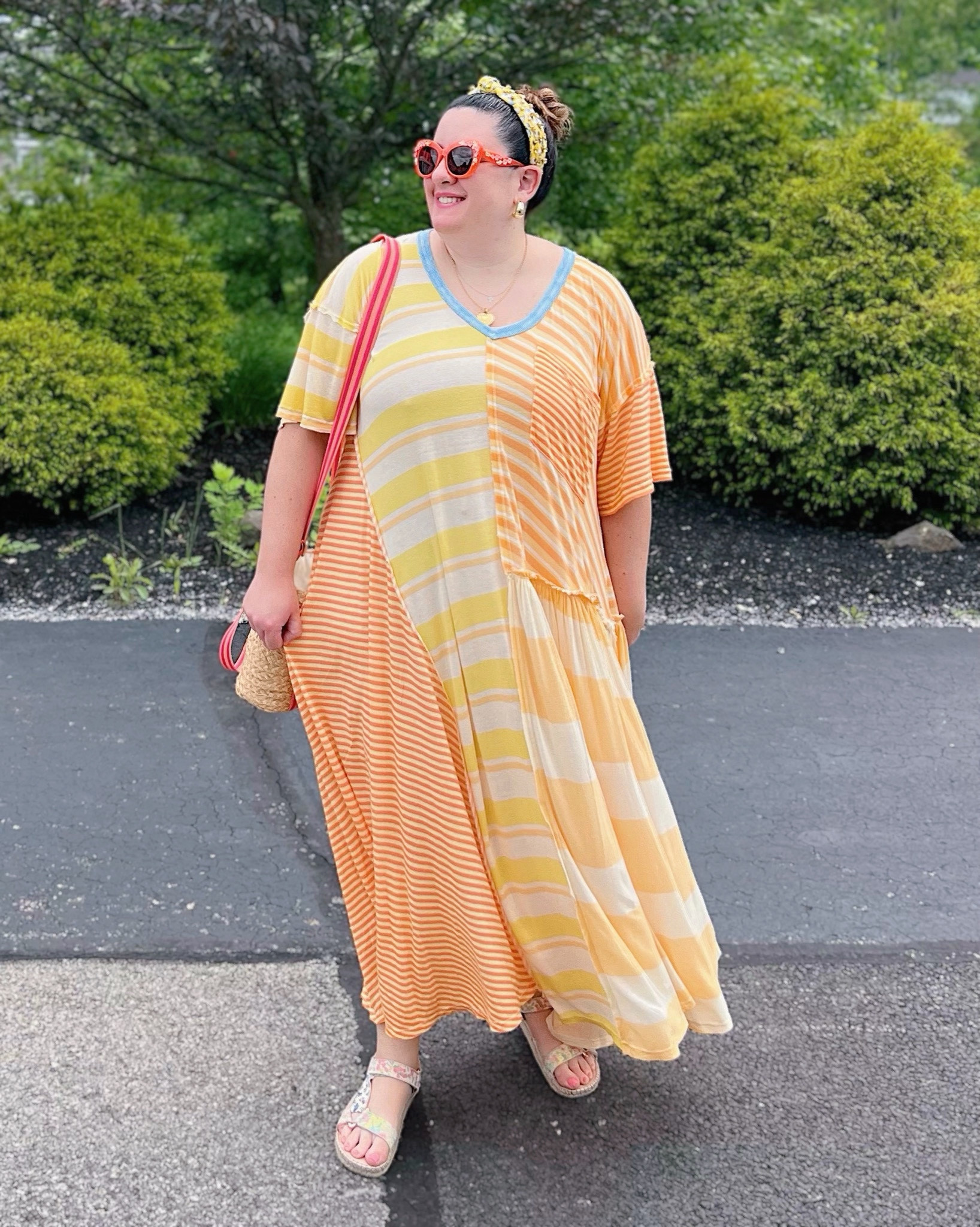 Yellow and orange mixed stripe t-shirt maxi dress 🧡 

Summer dress, casual dress, vacation dress, boho outfit, boho dress, Free People dress 

#LTKSeasonal #LTKStyleTip #LTKMidsize