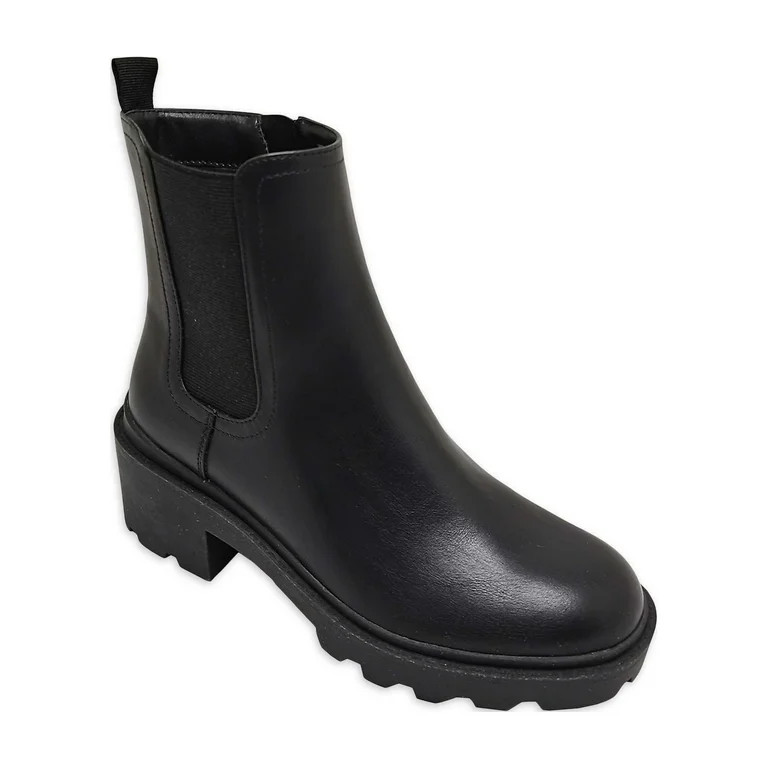 Time and Tru Women's Unit Chelsea Boots - Walmart.com | Walmart (US)