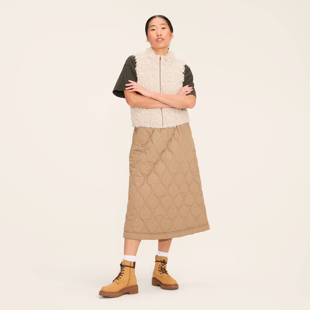 Women's Loopy Yarn Sweater Vest - Woolrich x Target Cream | Target