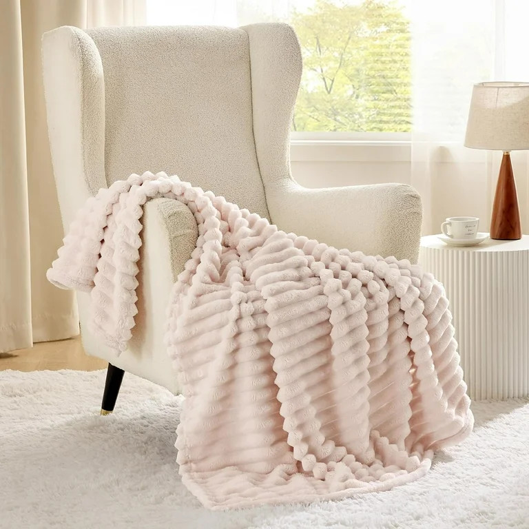 Cocosity Super Soft Polyester Pink Throw Blanket 50"x60" for Couch Bed Sofa Car | Walmart (US)