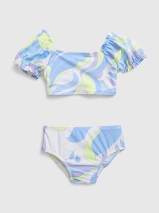 Toddler Recycled Puff Sleeve Swim Two-Piece | Gap (US)