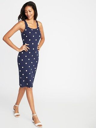 Ponte-Knit Square-Neck Sheath Dress for Women | Old Navy US