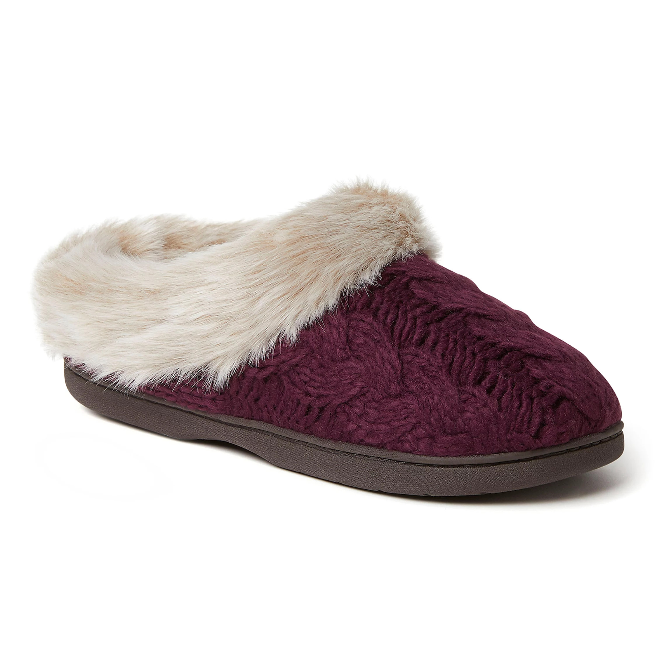 Women's Dearfoams Claire Chunky Knit Quilted Clog Slippers | Kohl's
