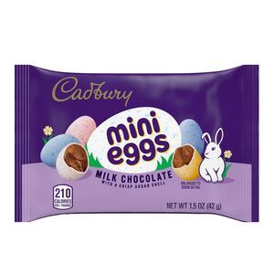 CADBURY MINI EGGS Milk Chocolate with a Crisp Sugar Shell, Easter Candy Treat Bag, 1.5 oz | CVS