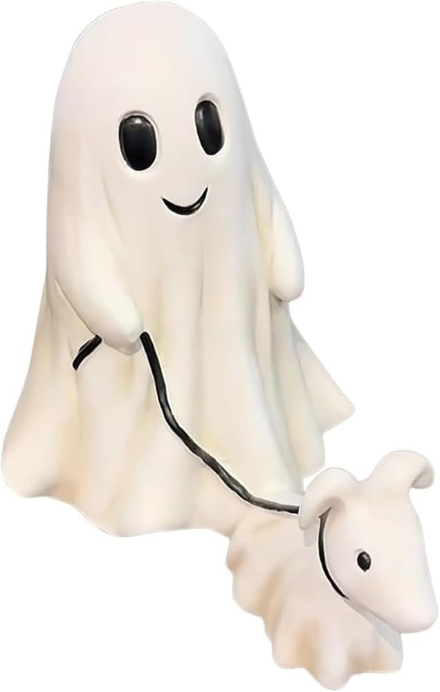 2024 New Halloween Ghost Walking Dog Statue - Spooky Ghost Dog Figurine, Indoor Decor, Ghost Walk... | Amazon (US)