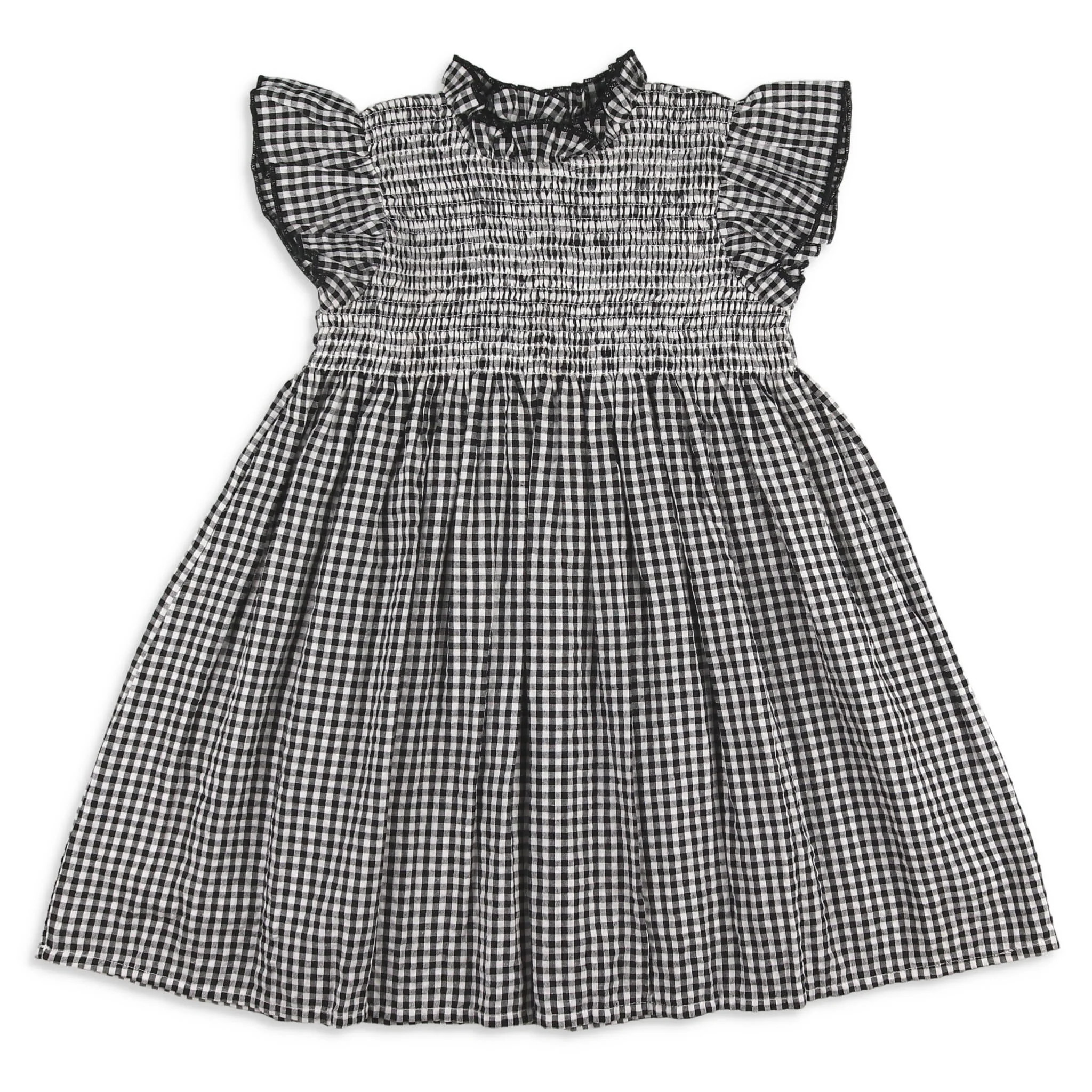 Girls Dress - Black Check - Shrimp and Grits Kids | Shrimp and Grits Kids
