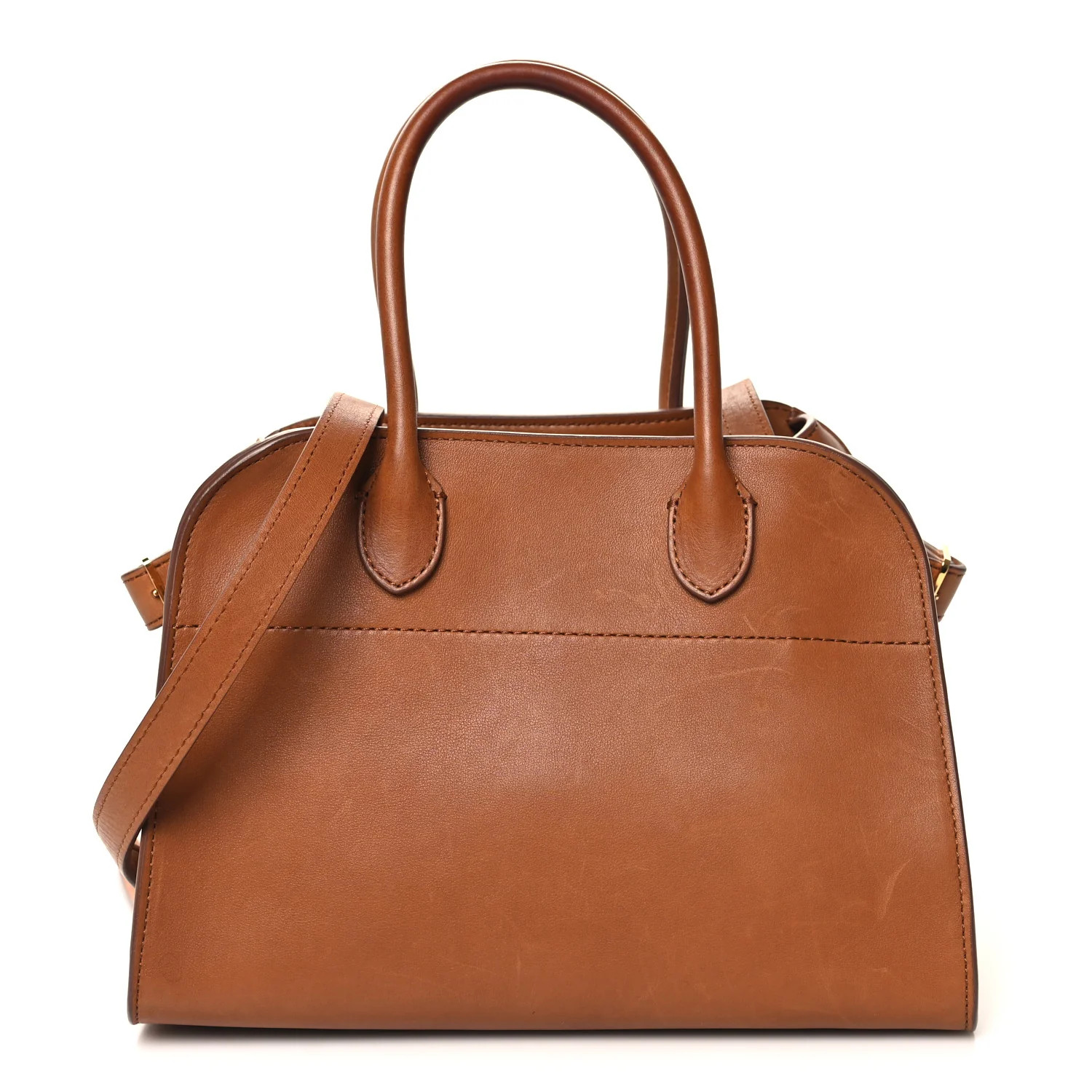 Polished Saddle Calfskin Soft Margaux 10 Bag Cuir | FASHIONPHILE (US)