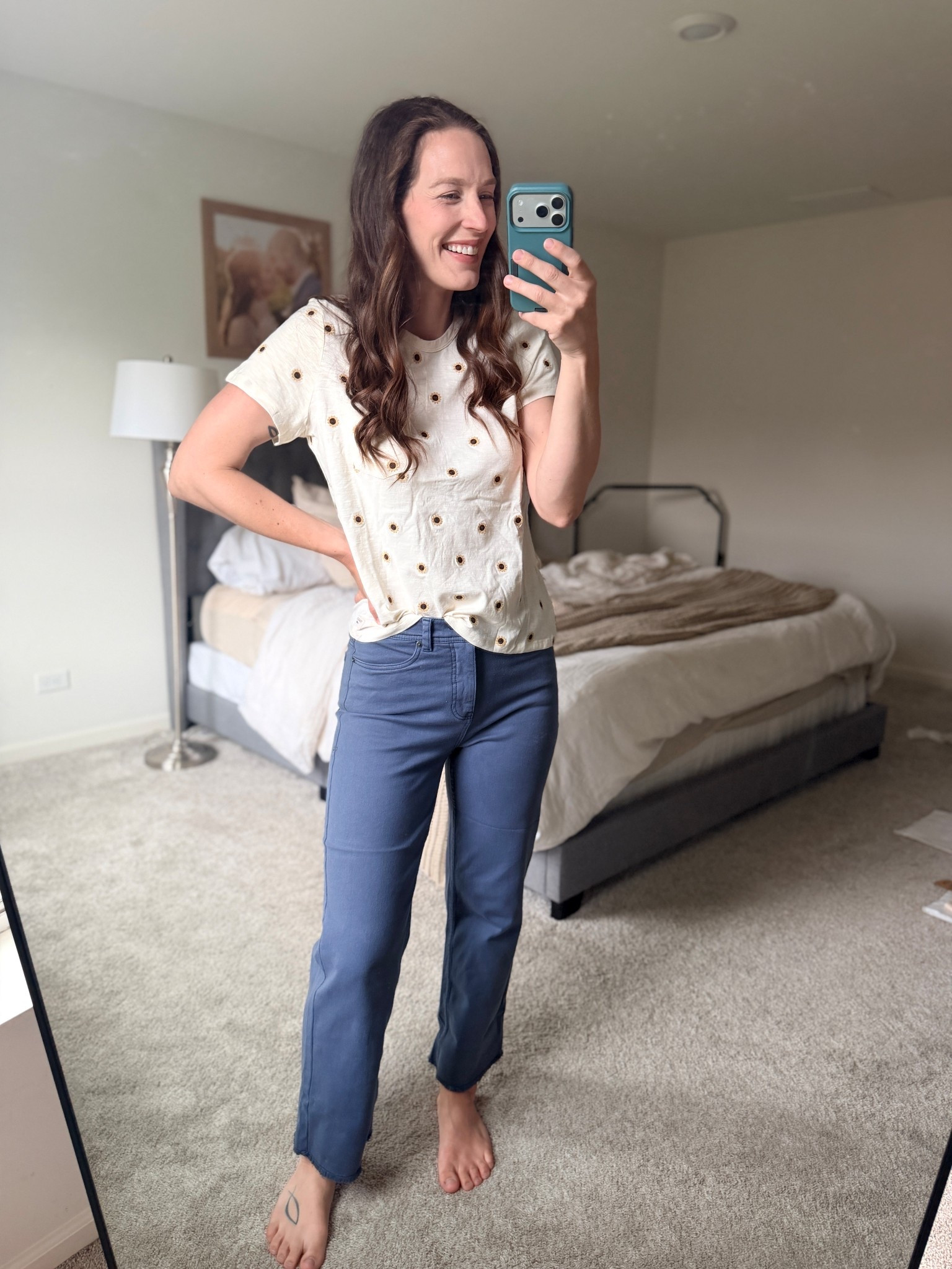 Loving this 100% organic cotton outfit! 

The pants are true to size, and have a very nice stretch. 

The shirt is slightly oversized, so if you want a tighter fit, make sure to size down. 

#LTKmomlife #LTKootd
