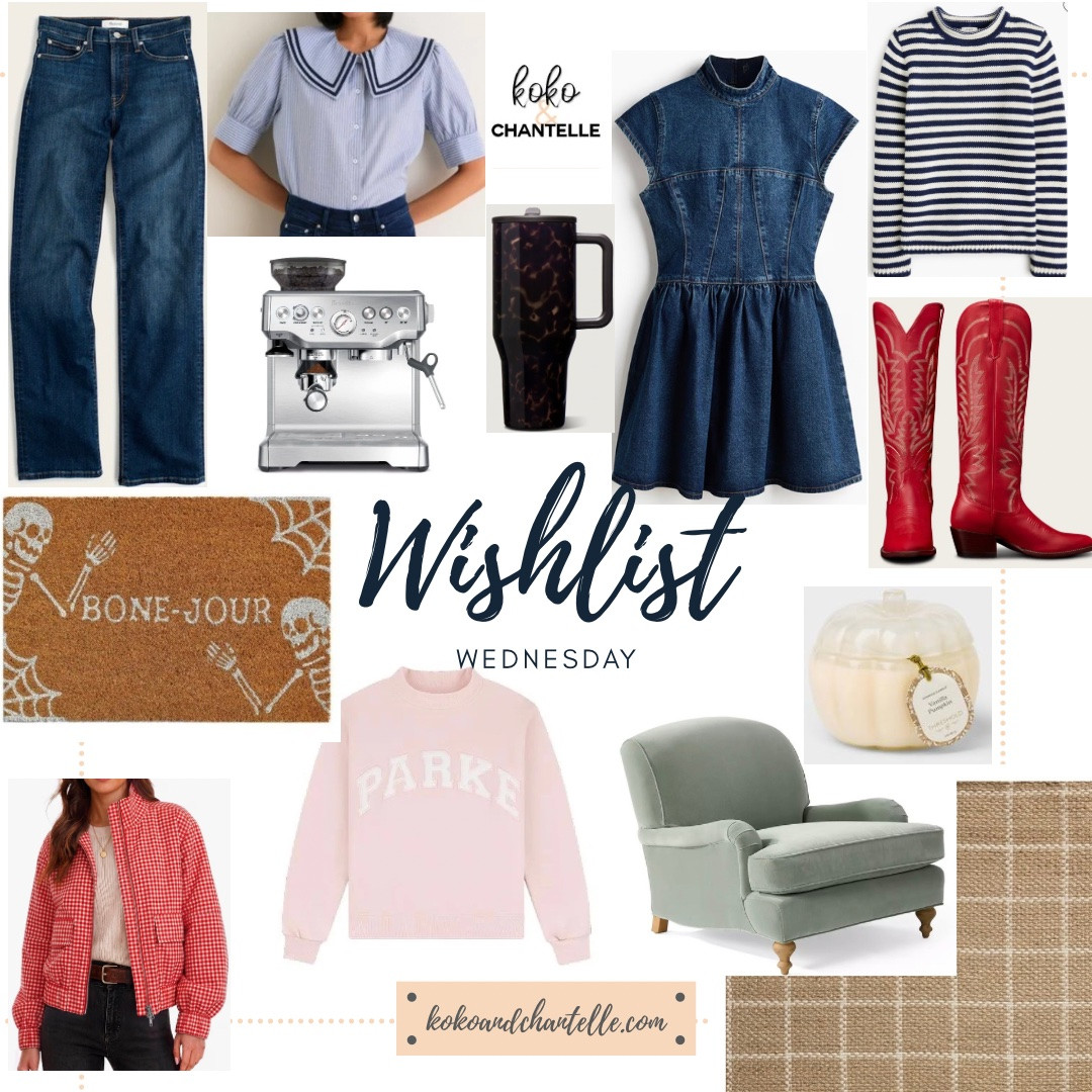 ✨ WISH LIST WEDNESDAY ✨

A little denim, a little western, a little cozy… and somehow we need ALL of it. 🤎👢☕️

This week’s picks are giving us:
👖 the perfect everyday denim
🎀 a collared top that makes jeans feel instantly polished
👗 denim dress perfection
🤍 cozy stripes + the prettiest pink
❤️ red cowboy boots because YES
☕️ coffee-at-home upgrades
🏡 cozy home finds we’d happily make room for

Basically… our wish list is getting a little out of hand. 😂🛍️

Want the links? COMMENT “WLW” and we’ll send them your way! 💌

And remember, if you’re tired of staring into your closet wondering what to wear, DM us about our personal styling services. We’ll help you shop smarter, use what you already own, and make getting dressed a whole lot easier. ✨

#WishListWednesday #KokoAndChantelle #Over40Style #PersonalStylist #FashionOver40 #ShopSmarter #StyleInspo #HomeFinds

#LTKootd #LTKSaleAlert #LTKHome